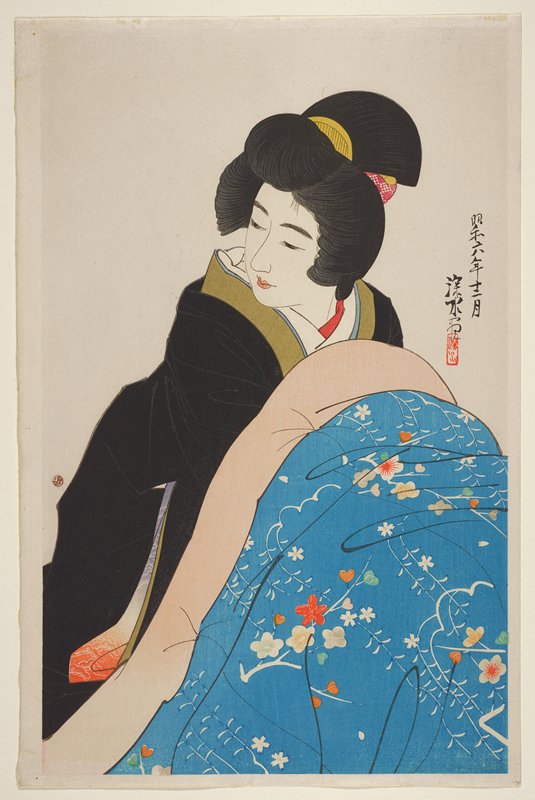 Charcoal Foot Warmer, Itō Shinsui, December 1931