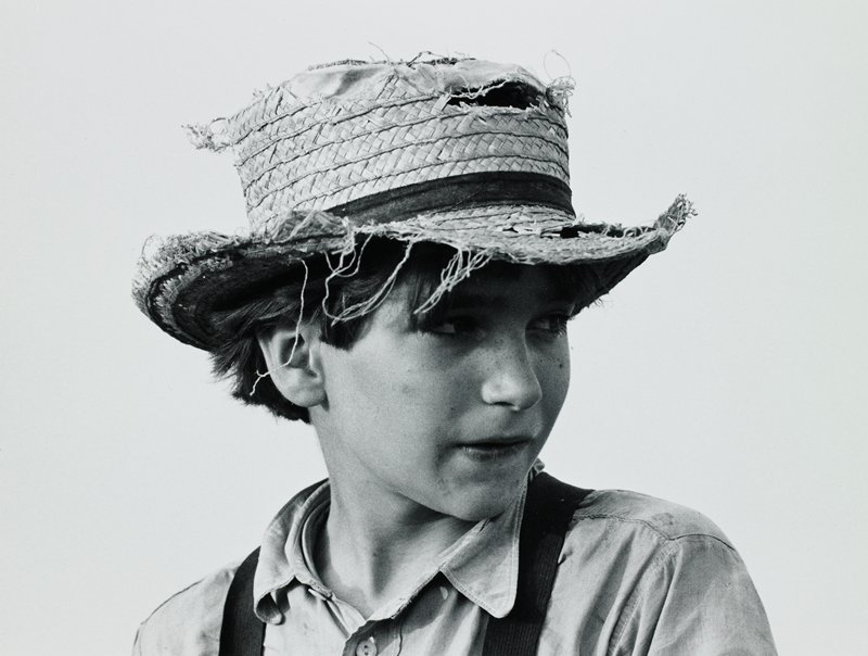 Amish Boy with Straw Hat, George A. Tice, 1965
