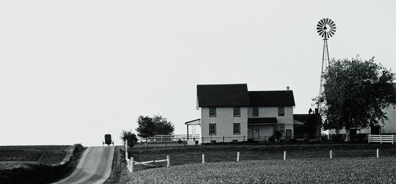 Buggy, Farmhouse and Windmill, George A. Tice, 1965
