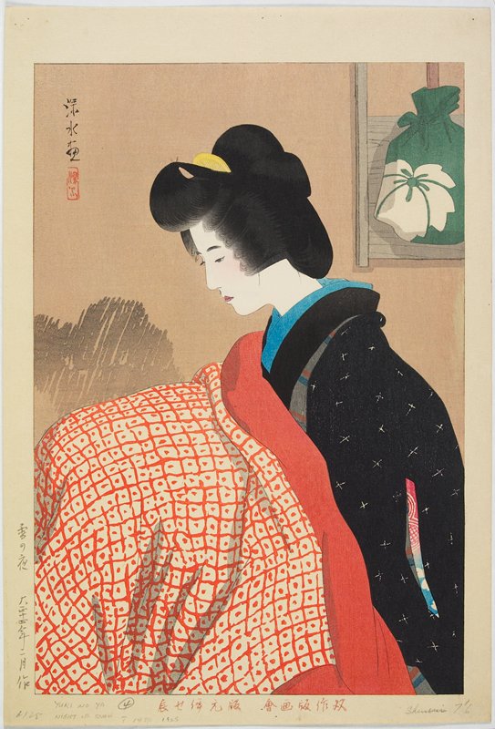 Snowy Night, Itō Shinsui, February 1925