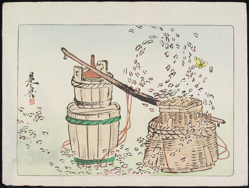 Petals Caught in a Twister, Shibata Zeshin, 19th century