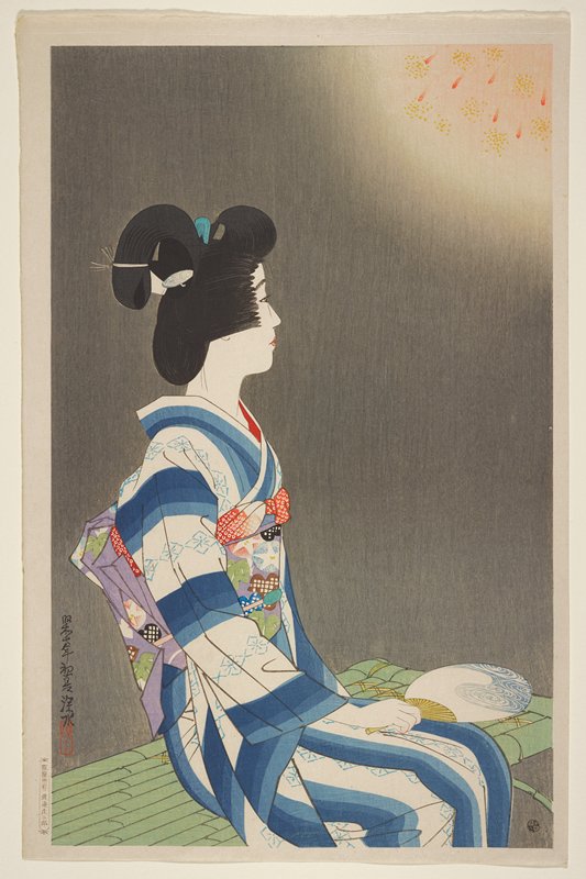 Fireworks, Itō Shinsui, Early Summer 1932