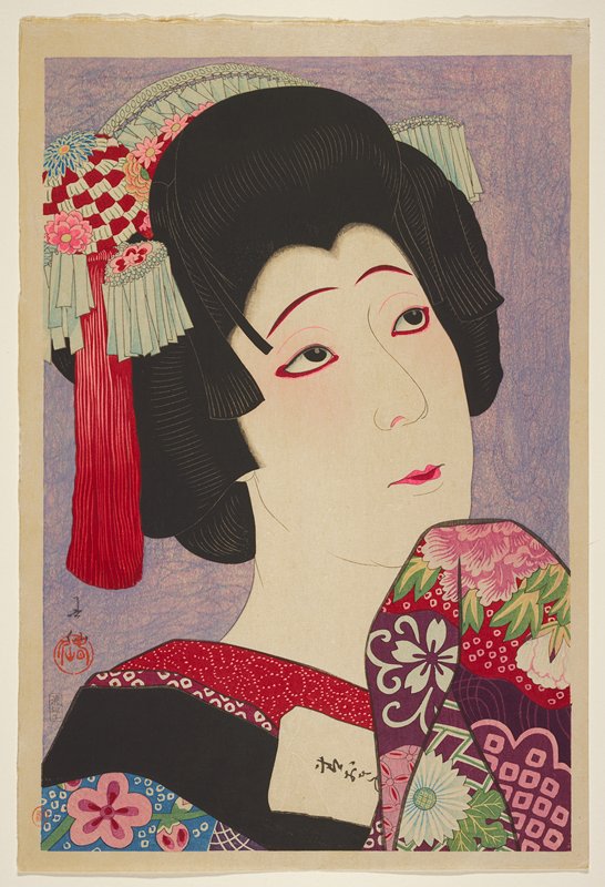 Actor Nakamura Fukusuke V as Ohan, Natori Shunsen, 1928