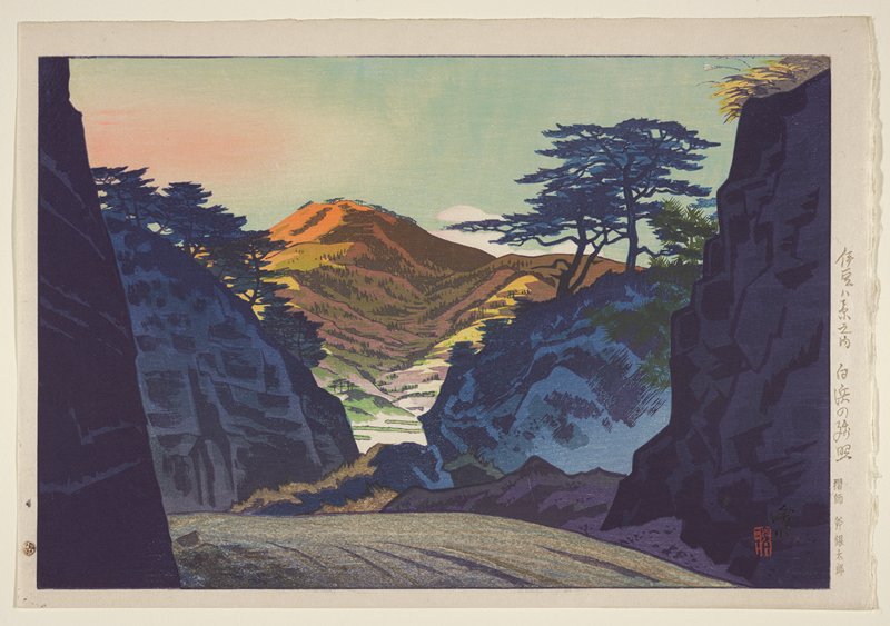 Afterglow at Shirahama, Itō Shinsui, 1938
