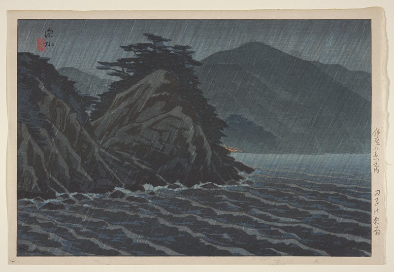 Night Rain at Tago, Itō Shinsui, 1939