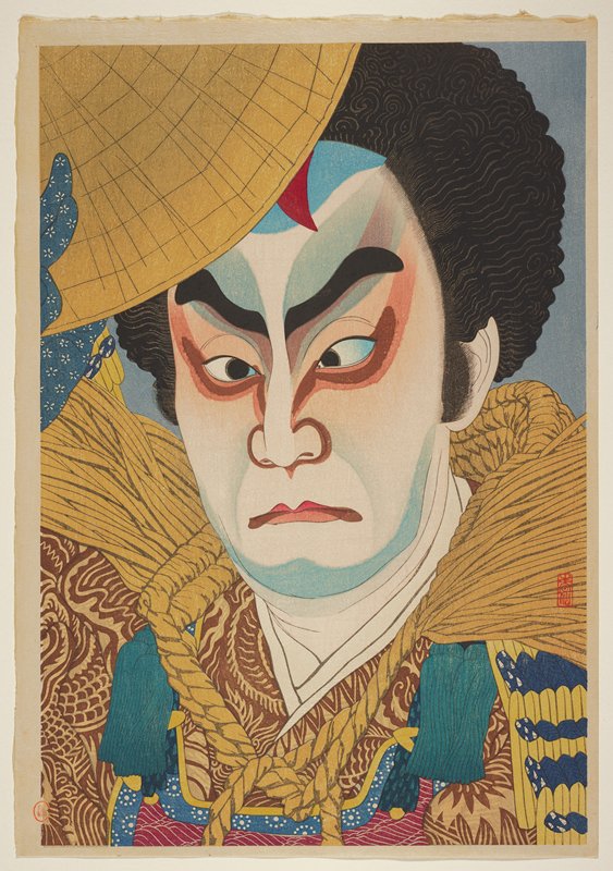 Actor Ichikawa Chūsha VII as Takechi Mitsuhide, Natori Shunsen, 1926