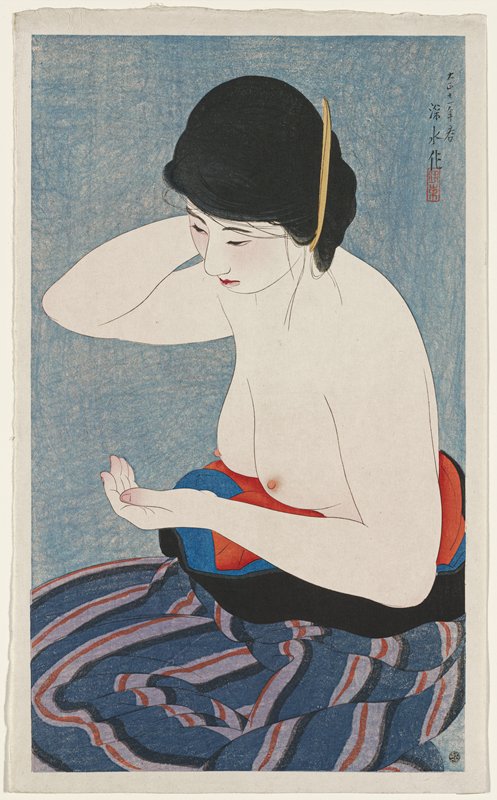 Applying Powder, Itō Shinsui, Spring 1922