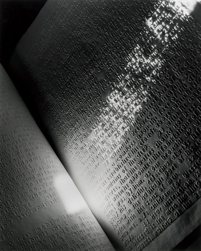 1841 Book of Proverbs for the Blind, Abelardo Morell, 1995