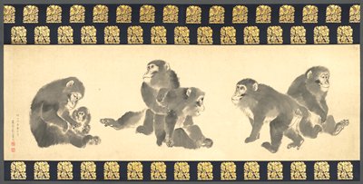Monkeys, Mori Kansai, July 1887