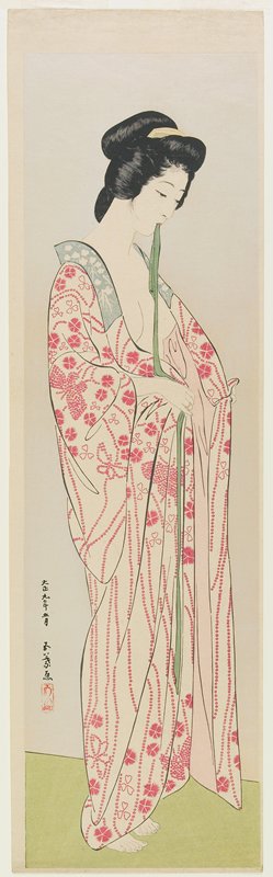 Woman in a Long Undergarment, Hashiguchi Goyō, May 1920