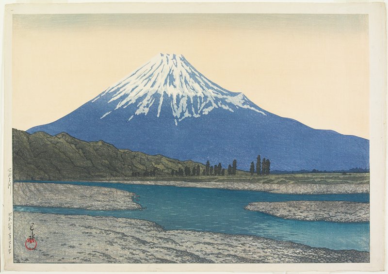 Fuji River, Kawase Hasui, February 1933
