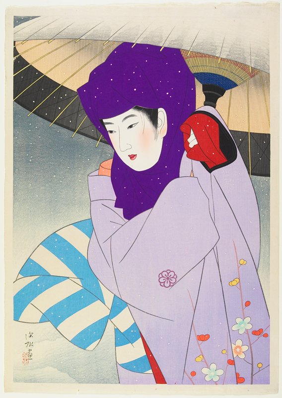 Snow Hood, Itō Shinsui, 1950