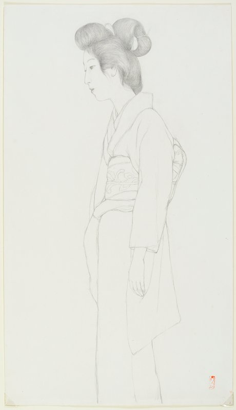 Study of a standing woman, Hashiguchi Goyō, early 20th century