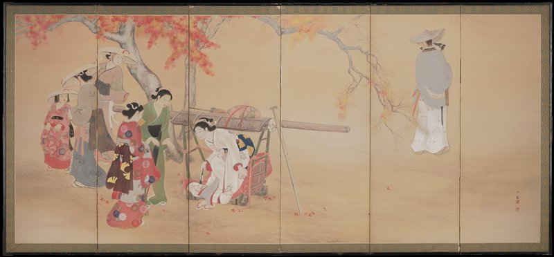 Excursion to View Autumn Colors, late 19th century