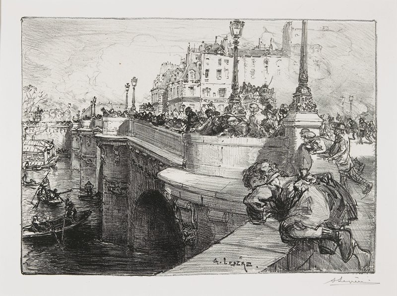 Somebody's Drowned, Auguste Louis Lepère, c. 1895