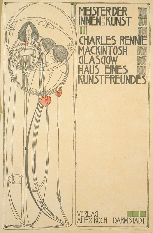 Title page, Charles Rennie Mackintosh, Glasgow: Haus Eines Kunstfreundes (Meister der Innenkunst II) by Charles Rennie Mackintosh