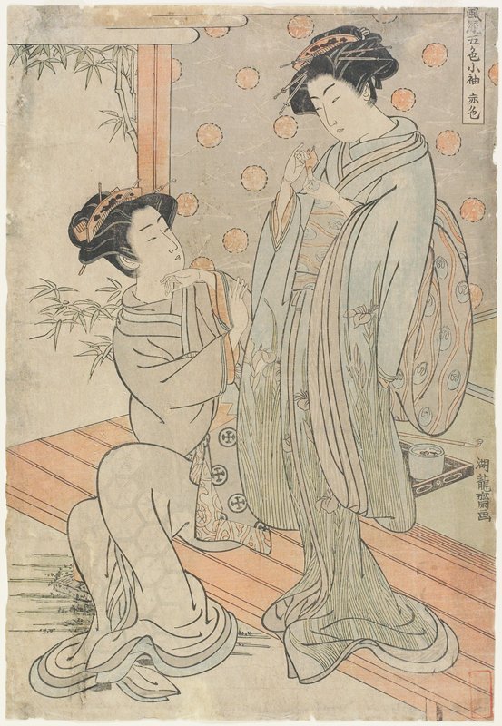 Red, Isoda Koryūsai, 1770s