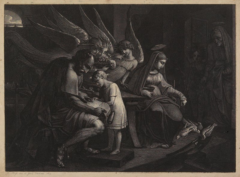 The Holy Family in a Domestic Setting, Karl Russ, 1809