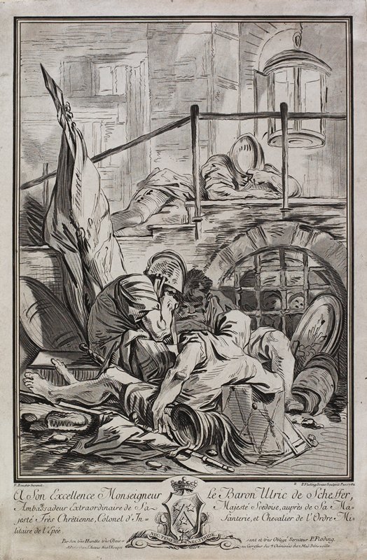 Un Corps de Garde, Per Gustav Floding, 1762