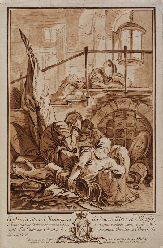 Un Corps de Garde, Per Gustav Floding, 1762