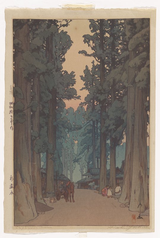 Cryptomeria Avenue, Yoshida Hiroshi, 1937