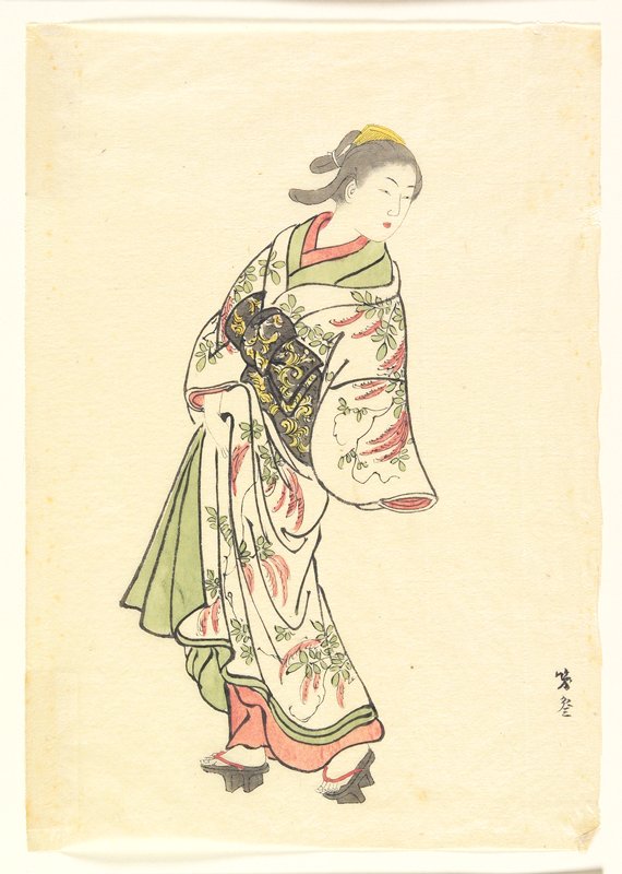 Courtesan Walking, after 1739
