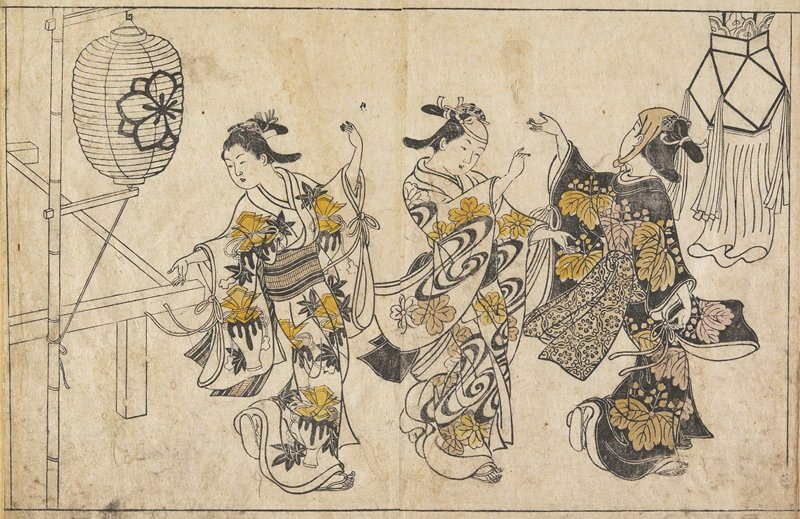 (Three Women Dancing), Nishikawa Sukenobu, early 18th century
