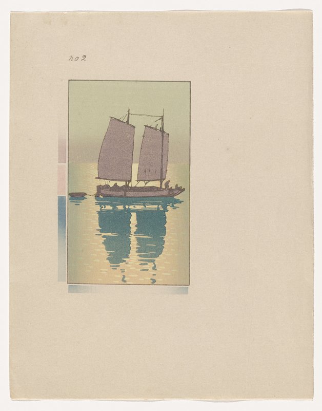 A Junk, Plate No. 2, Yoshida Hiroshi, 1939