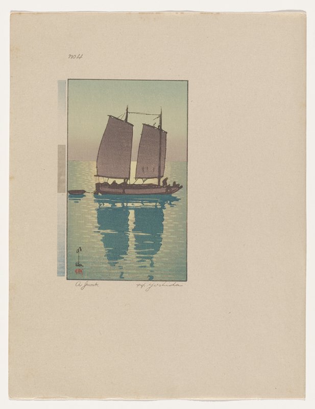 A Junk, Plate No. 4, Yoshida Hiroshi, 1939