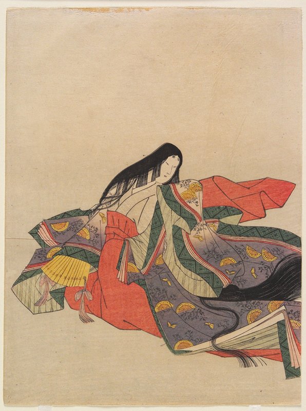 Poetess Sagami, Hosoda Eishi, 1801