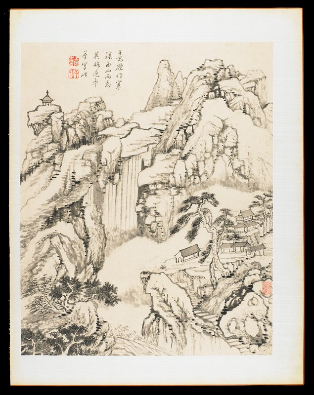 Album Leaf, from Landscapes from Nature, Poetry, and Art, Wang Chen, 1774