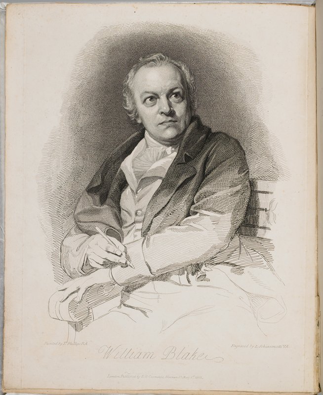 Portrait of William Blake, a frontispiece to The Grave. A Poem by Robert Blair, Luigi Schiavonetti, 1808