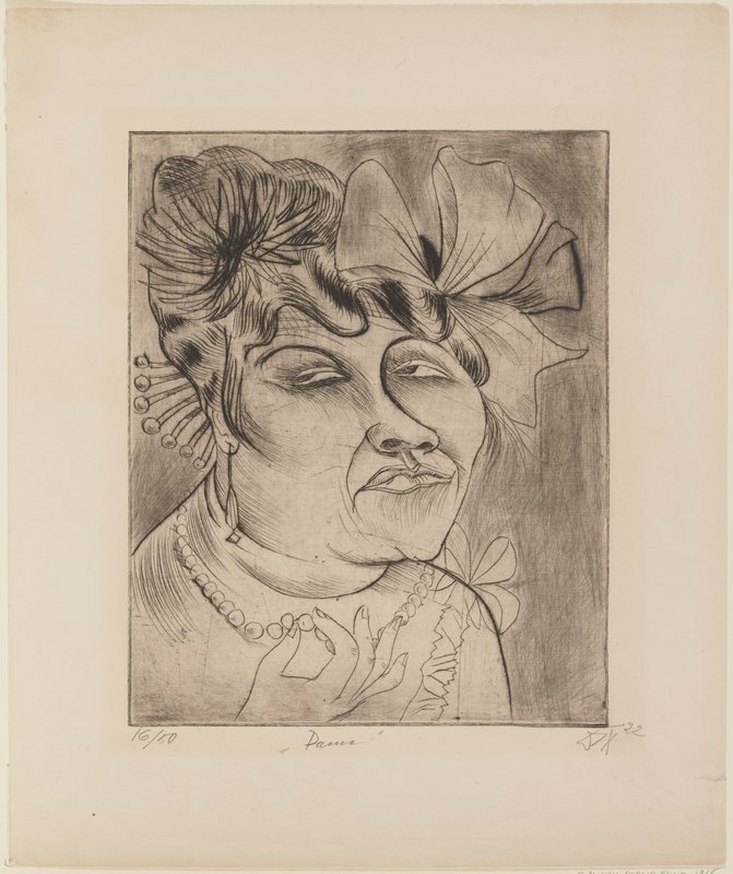 Dame, Otto Dix, 1922