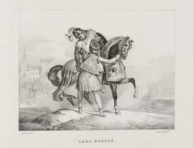 Lara Blessé, Jean Louis André Théodore Géricault, 1822