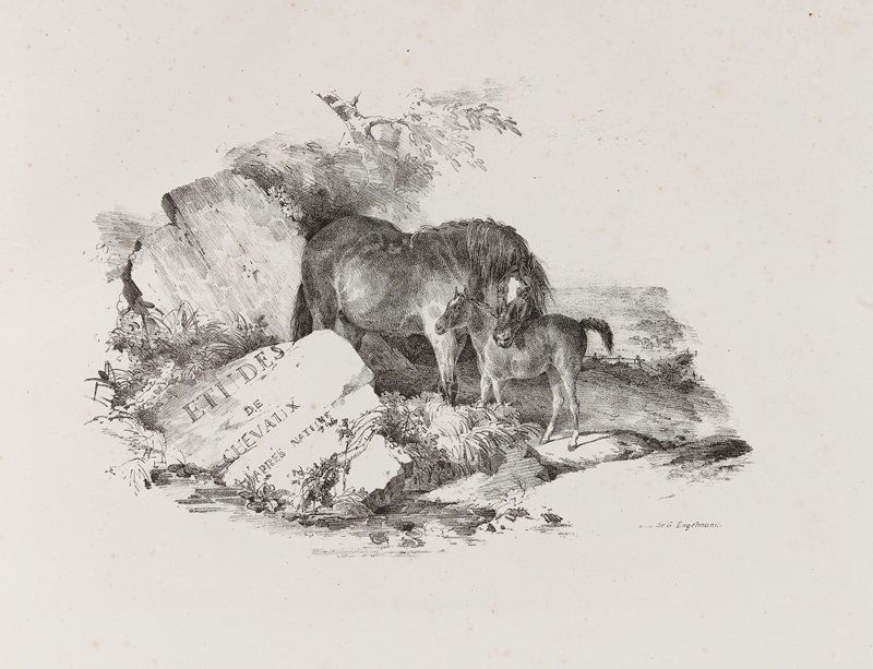 La Jument et son Poulain, Теодор Жерико, 1822