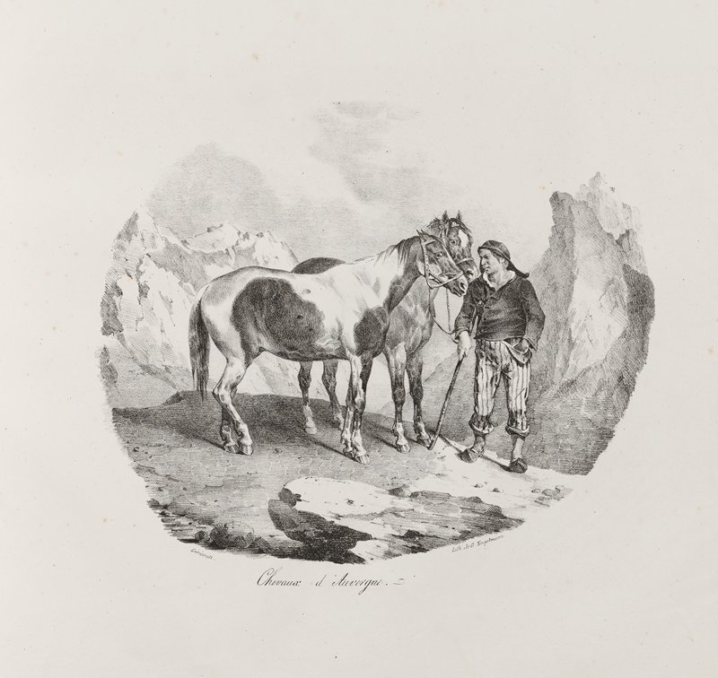 Chevaux D'Auvergne, Теодор Жерико, 1822