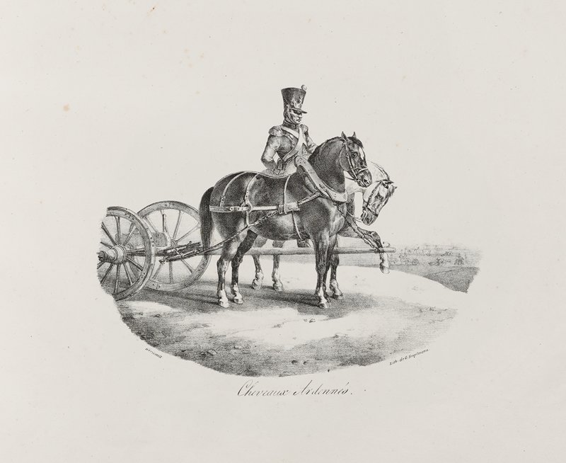 Cheval des Ardennes, Теодор Жерико, 1822