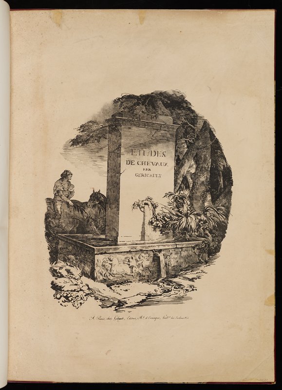 L'Abreuvoir, Теодор Жерико, 1822