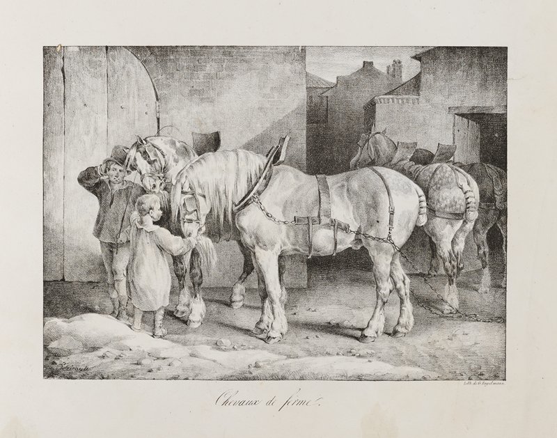 Chevaux de Ferme, Теодор Жерико, 1823