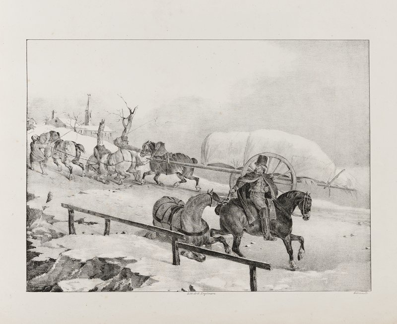 Roulier Montant Une Cote, Теодор Жерико, 1823