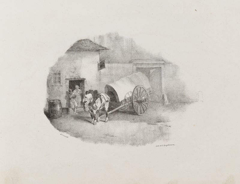 Cheval de Charrette, Jean Louis André Théodore Géricault, 1823
