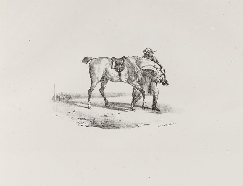 Cheval que l'on promène avant la course, Теодор Жерико, 1823