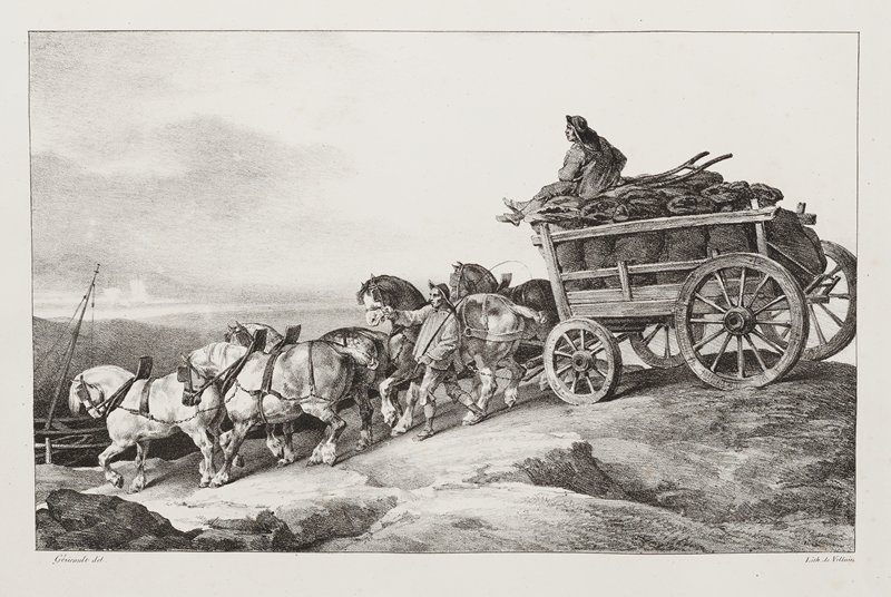 Le chariot de charron, Léon Cogniet, 1823