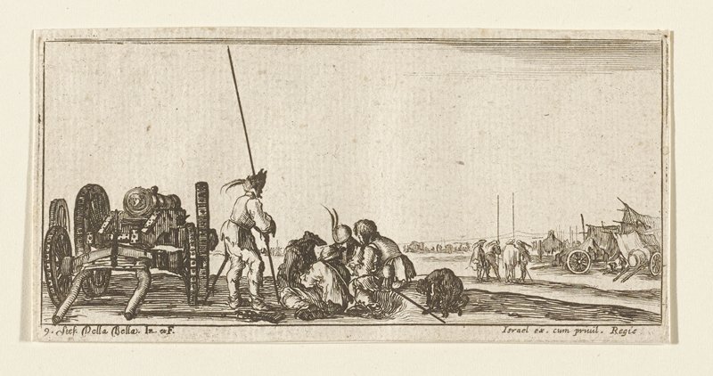 Plate 9, Stefano della Bella, 17th century