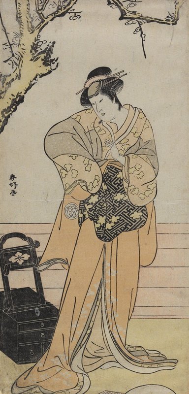 Actor Ogawa Tsuneyo in a Female Role, Katsukawa Shunkō, c. 1770–90