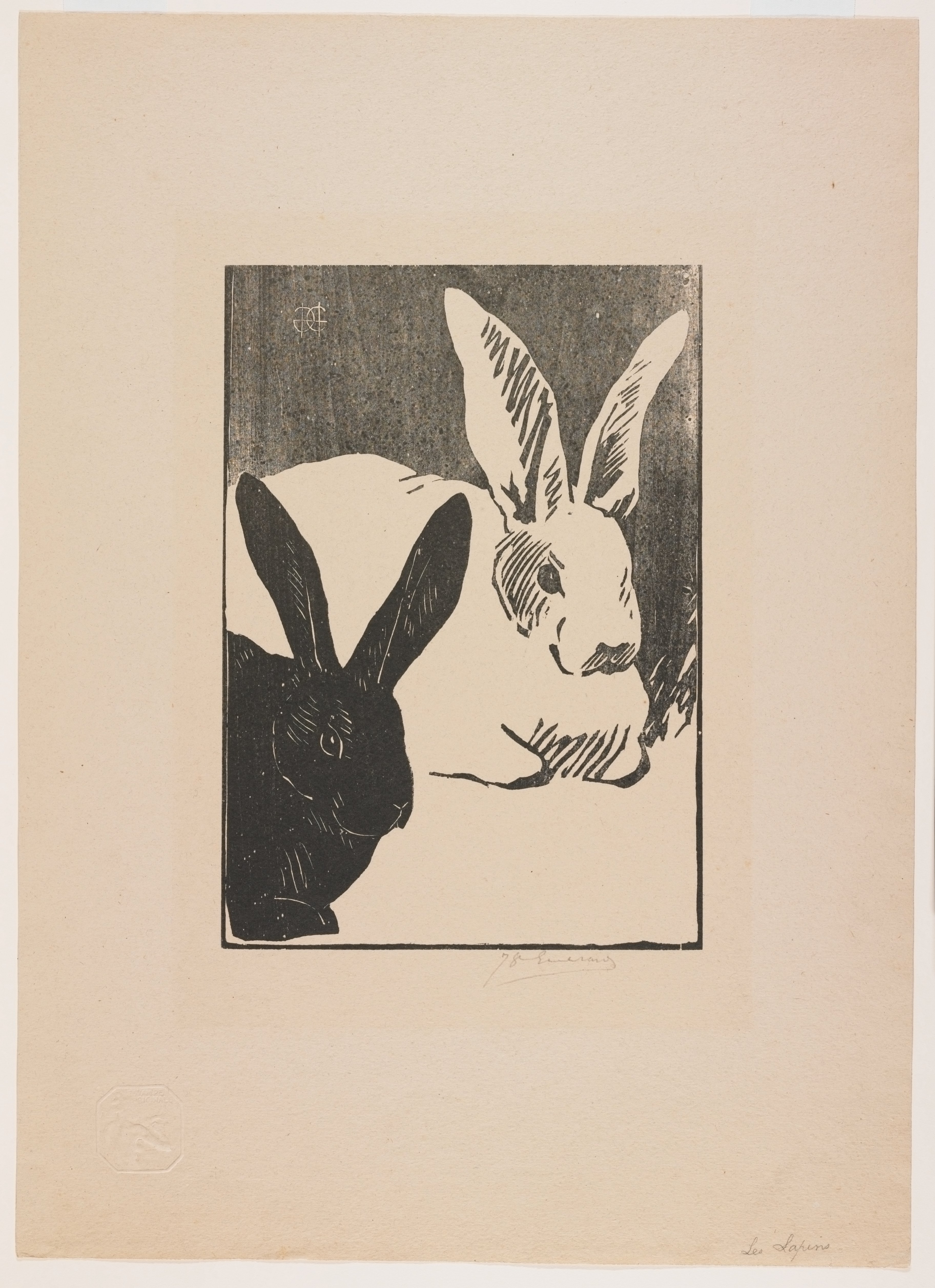 Les Lapins (Rabbits), Henri-Charles Guérard | Mia