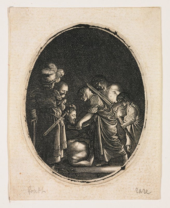 Salome Receiving the Head of Saint John, Hendrik Goudt, c. 1607–09