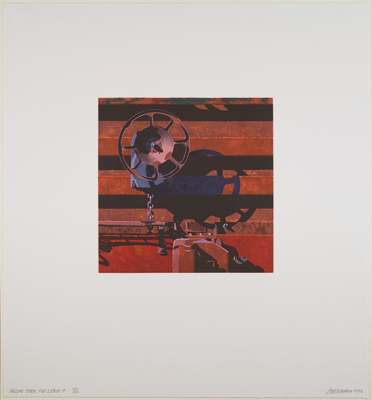 Rolling Stock, For Leslie C., Robert Cottingham, 1992