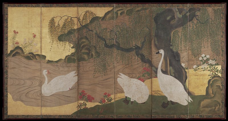 Untitled (Swans and Willow Trees), 1556–1650