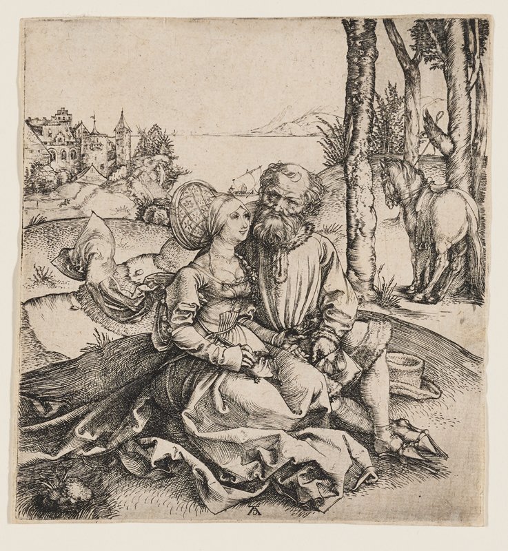 The Ill-Assorted Couple, Albrecht Dürer, 1495–96